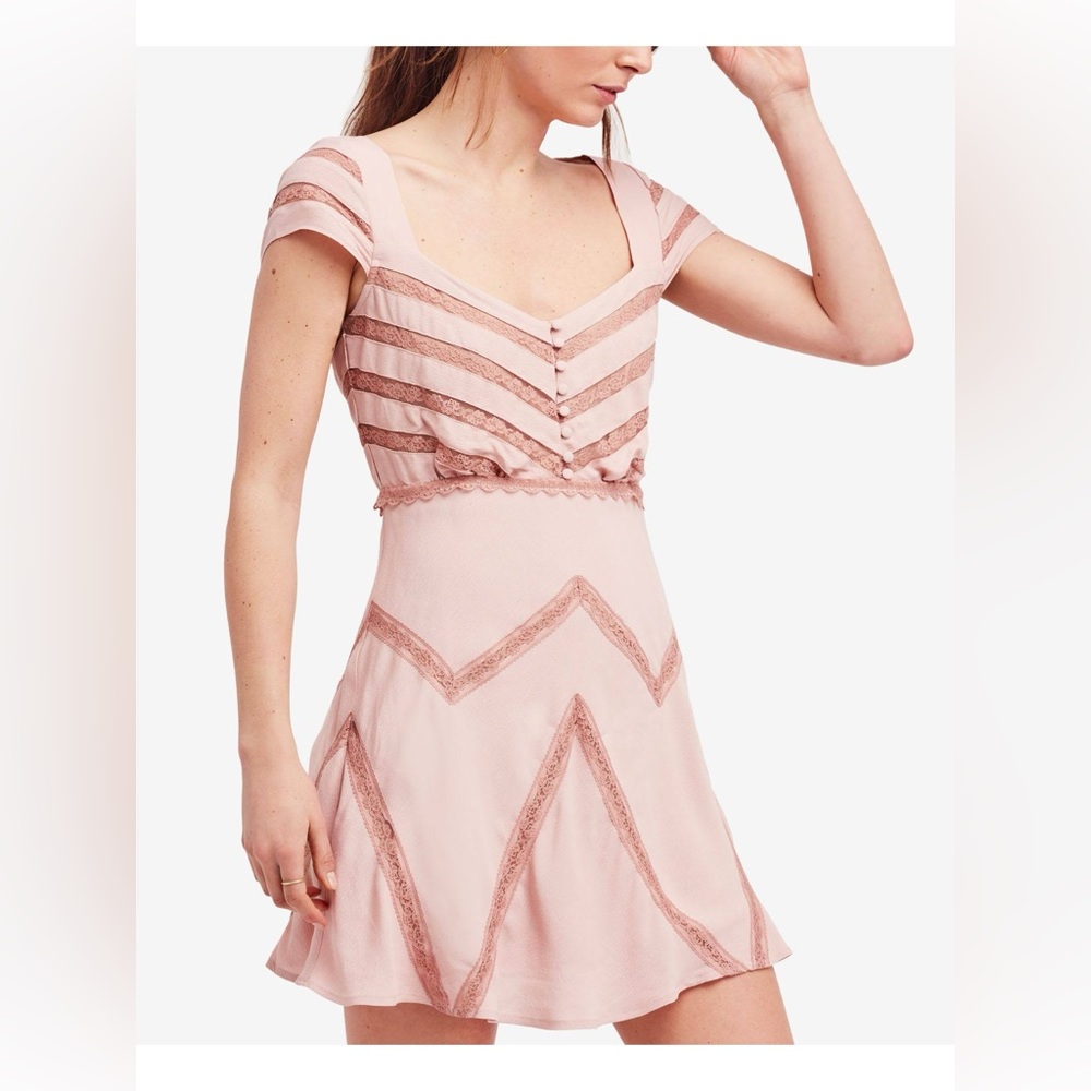 Free People Pink Mini Dress